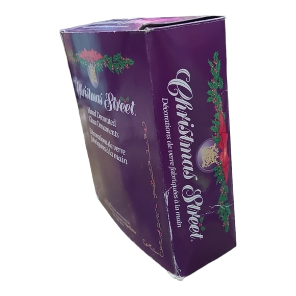 Vintage Christmas Street Hand Decorated Glass Ornaments - Picture 5 of 7